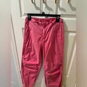 Pink American Eagle parachute pants